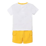 Guess Completo 2 Pezzi T-Shirt -Bermuda per Neonato I5RG06K8H BIANCO GUESS 