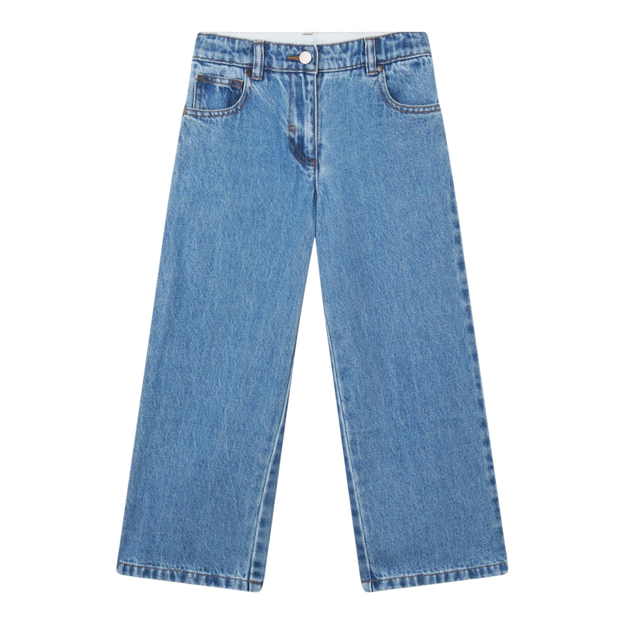 STELLA McCARTNEY jeans tinta unita modello zampa Azzurro per Bambina TV6B10X AZZURRO STELLA McCARTNEY 