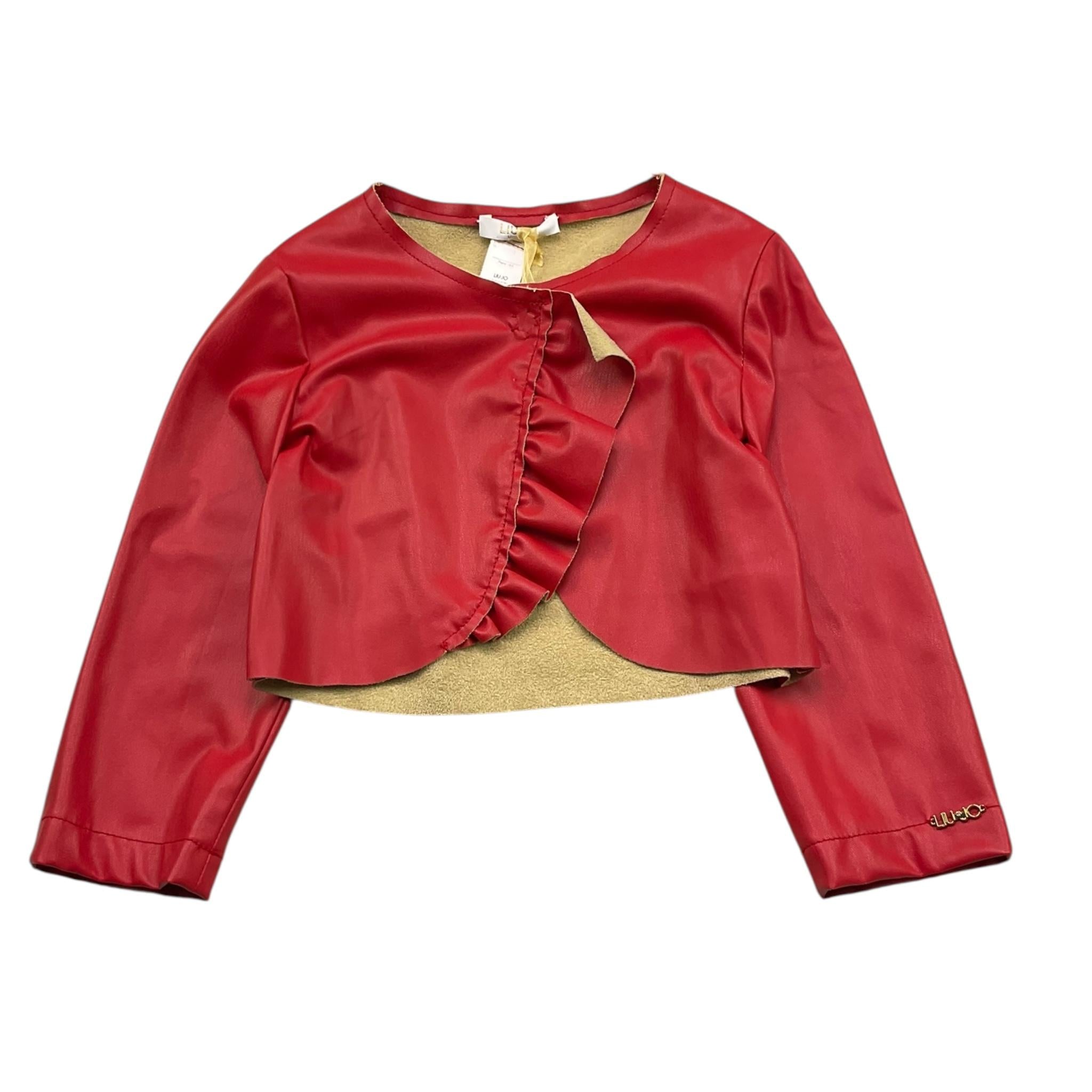 Liu Jo Coprispalle Tinta Unita In Ecopelle per Bambina K19039 ROSSO LIU JO 