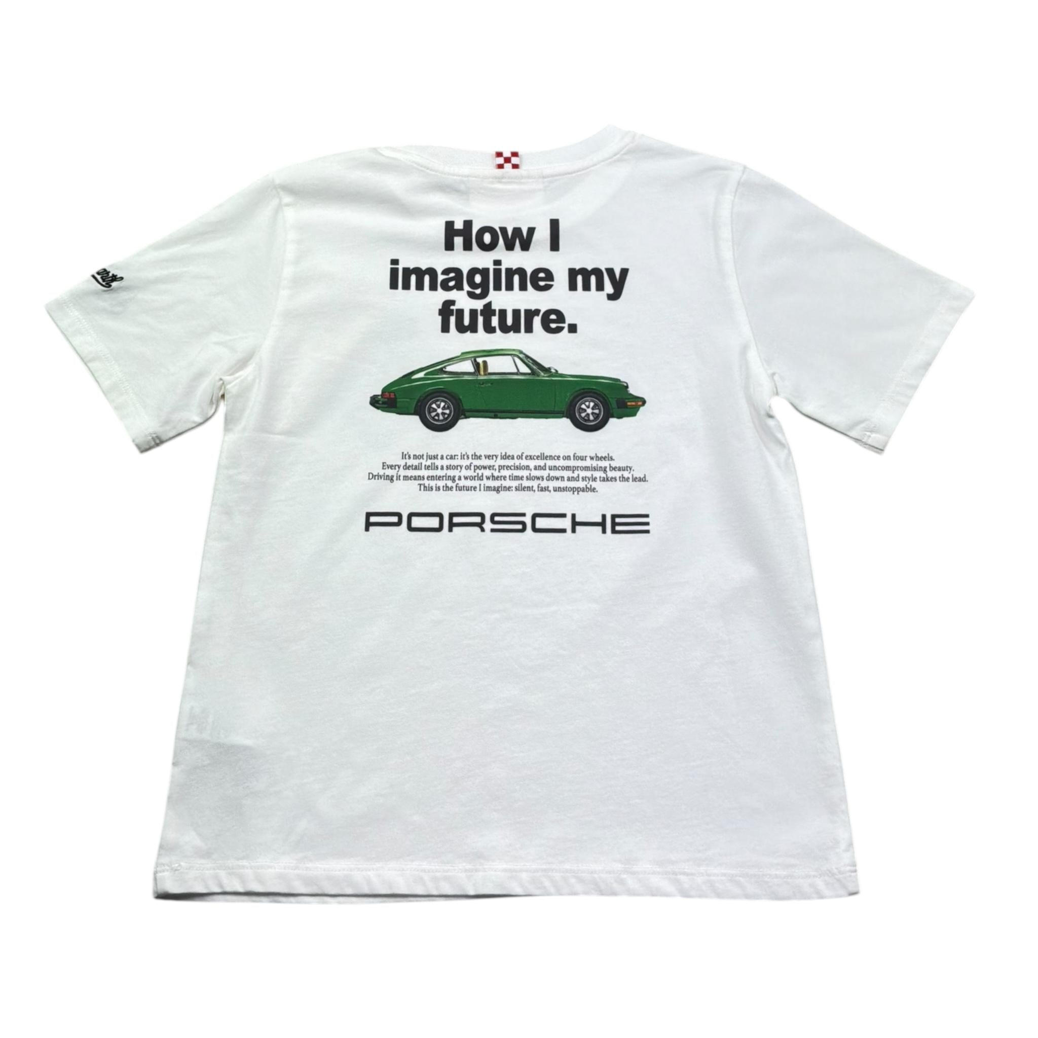 Saint Barth T-Shirt Girocollo Tinta Unita con Stampa per Bambino 0752L BIANCO SAINT BARTH 