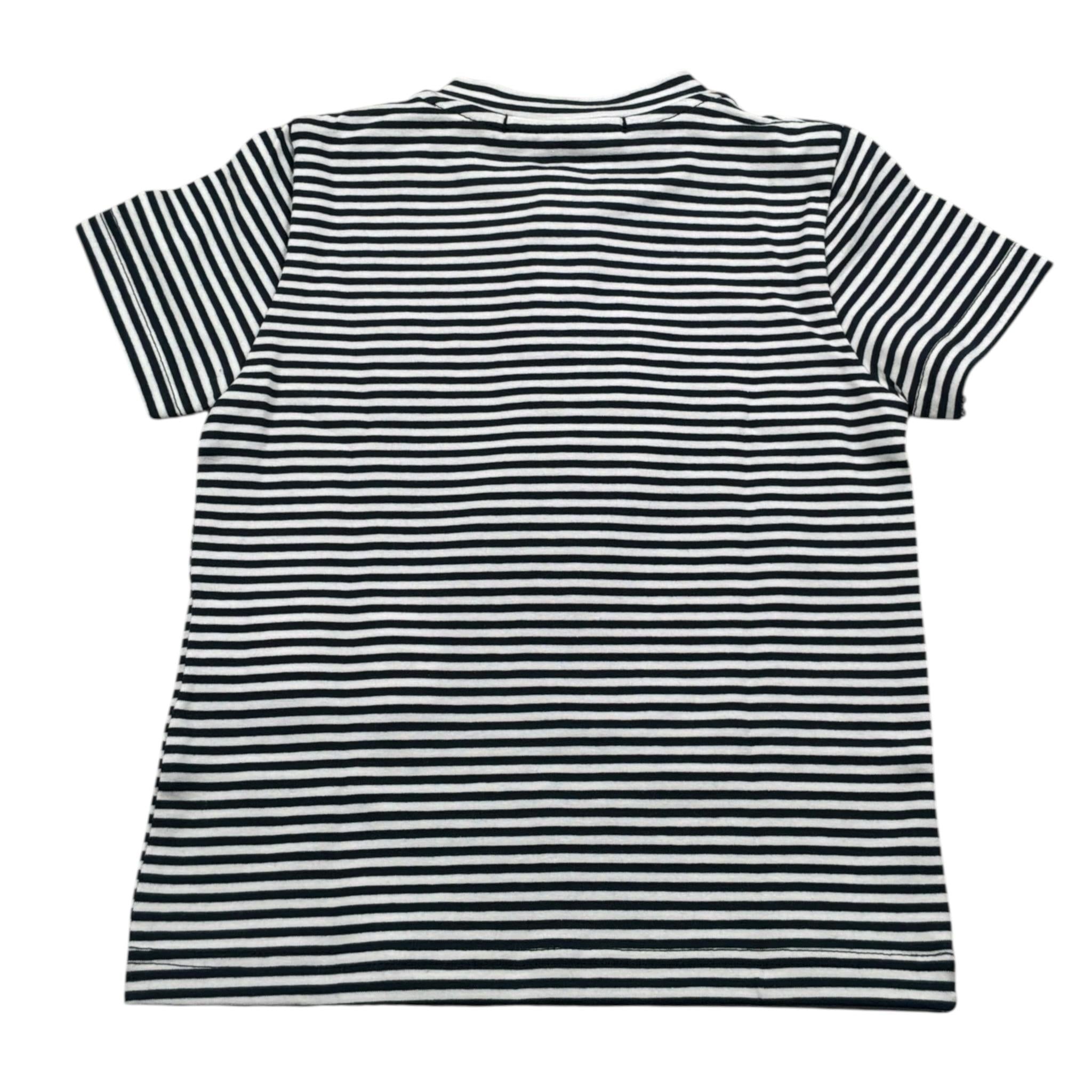 Manuel Ritz T-Shirt Fantasia A Righe Bianco/Blu per Bambino MR3087 BIANCO/BLU MANUEL RITZ 