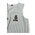 Moschino Gilet Tinta Unita Fantasia A Righe per Bambino HDN001 BIANCO MOSCHINO 