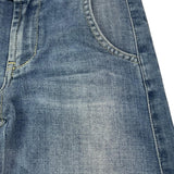 Dondup Jeans Tinta Unita Modello A Palazzo per Bambina DFPA128 BLU DONDUP 