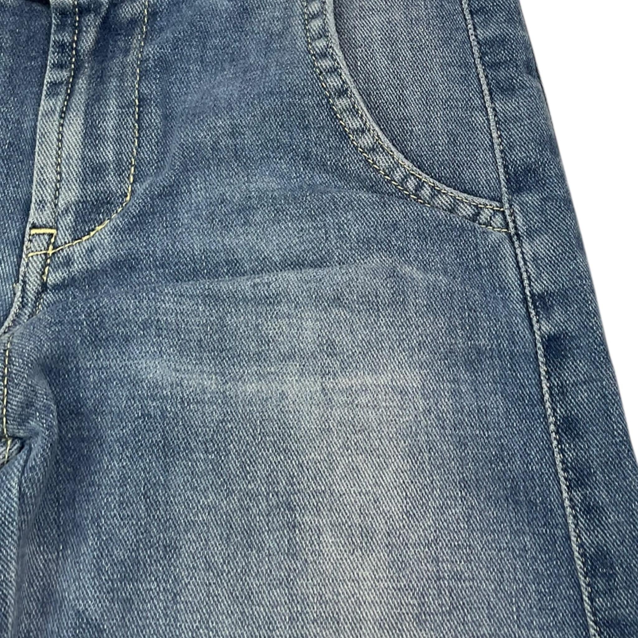 Dondup Jeans Tinta Unita Modello A Palazzo per Bambina DFPA128 BLU DONDUP 