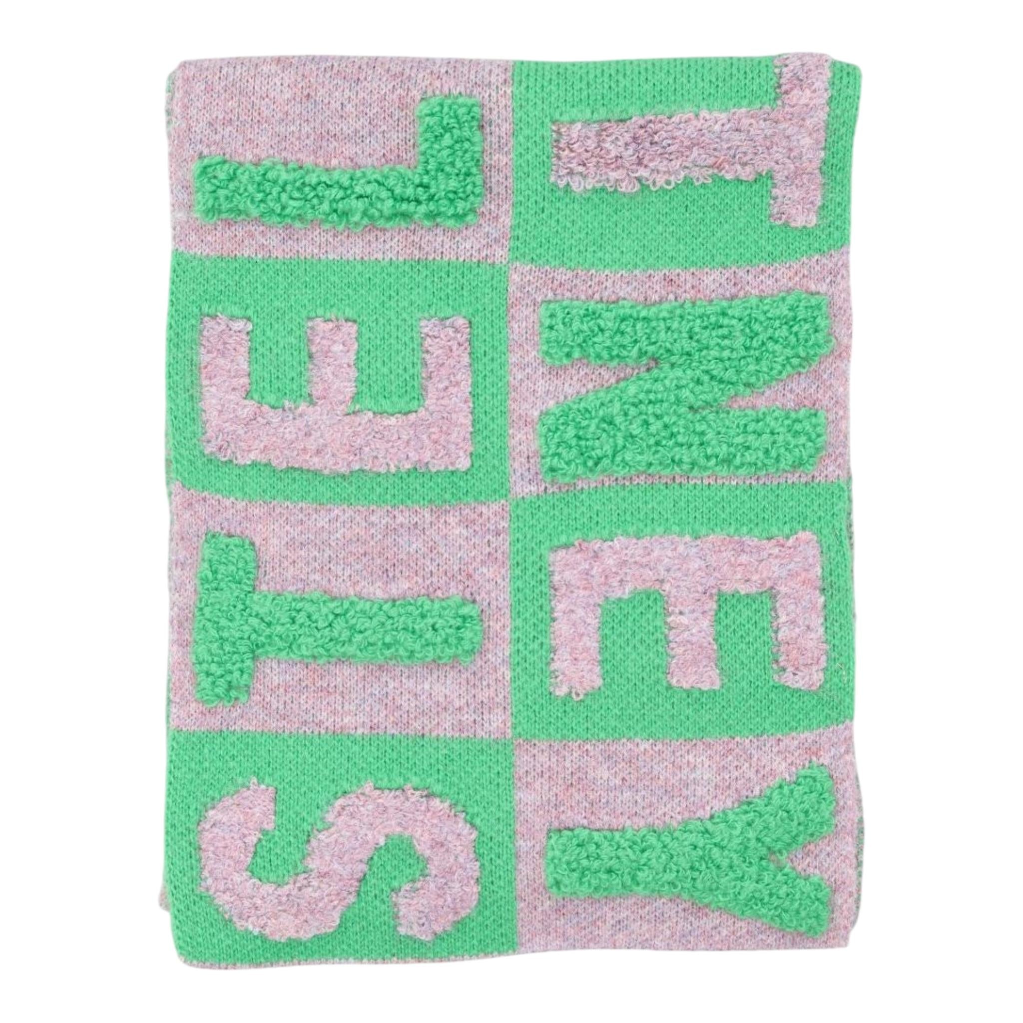 STELLA McCARTNEY sciarpa bicolore con lettere Rosa/verde per Bambina TV0C33 ROSA/VERDE STELLA McCARTNEY 