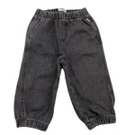 IL GUFO jeans tinta unit con elastico in vita Nero per Neonato A24PL427J0048N NERO IL GUFO 