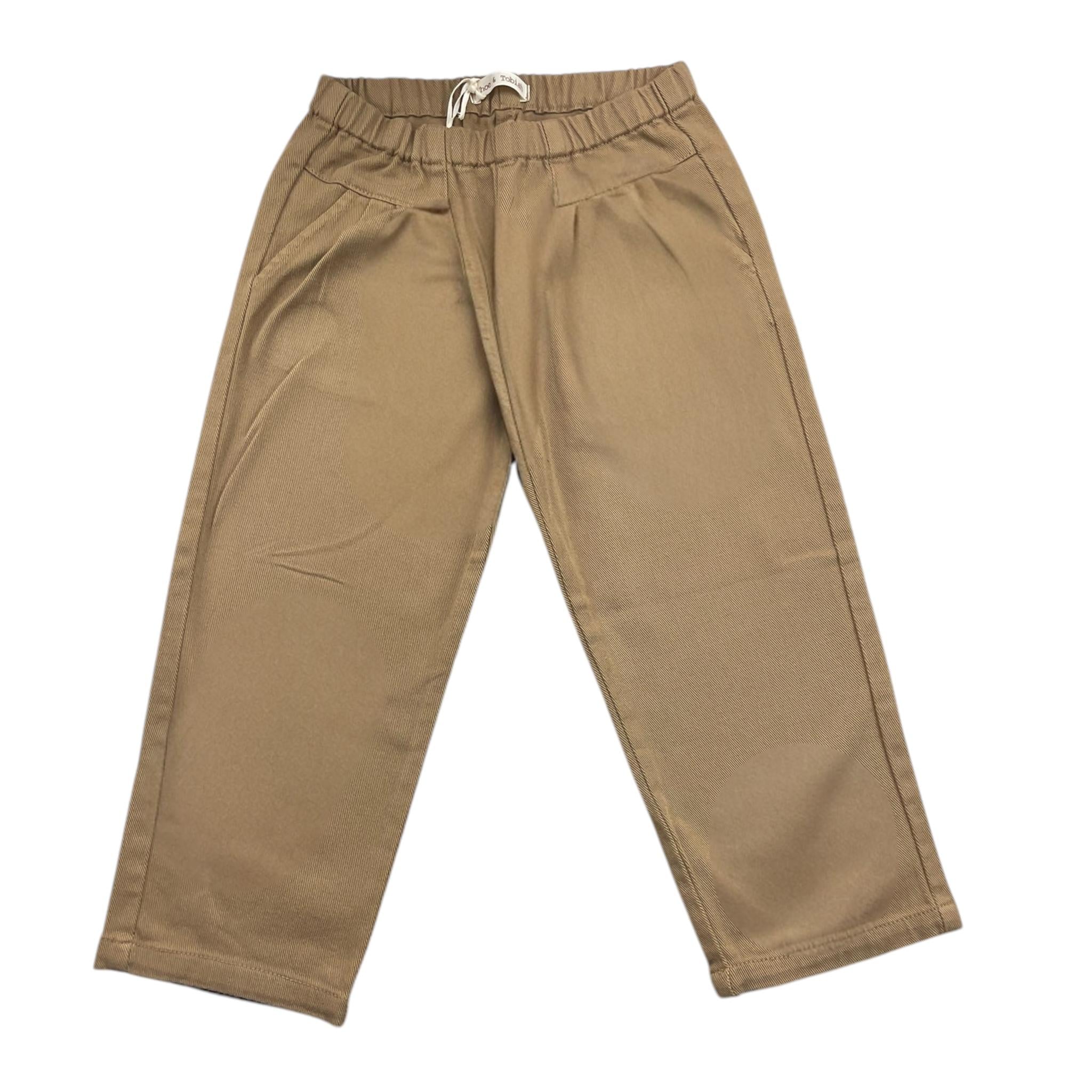 ZHOE & TOBIAH pantalone tinta unita con elastico in vita Cammello per Neonato PJK13N CAMMELLO ZHOE & TOBIAH 
