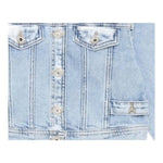 Patrizia Pepe Giubbino In Denim Tinta Unita con Bottoni per Bambina 7O0038 AZZURRO PATRIZIA PEPE 