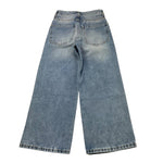 LU LU BY MISS GRANT jeans tinta unita modello a palazzo Azzurro per Bambina LL2313 AZZURRO LU LU BY MISS GRANT 