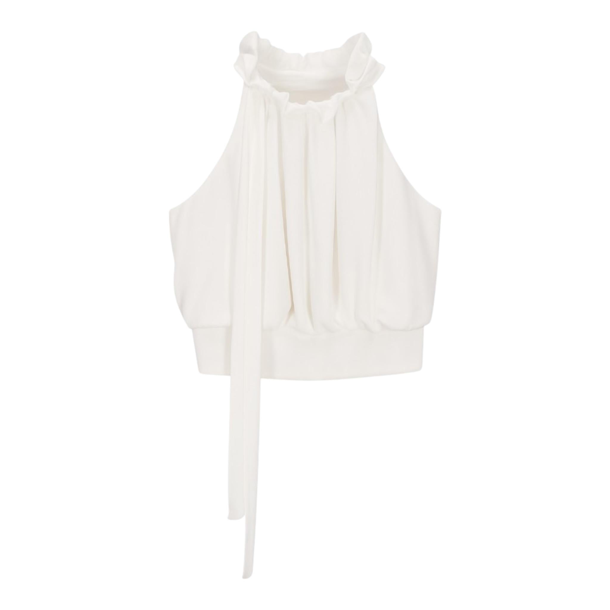 Fun & Fun Camicia Giromanica Tinta Unita per Bambina FNCJSH01080 BIANCO FUN & FUN 