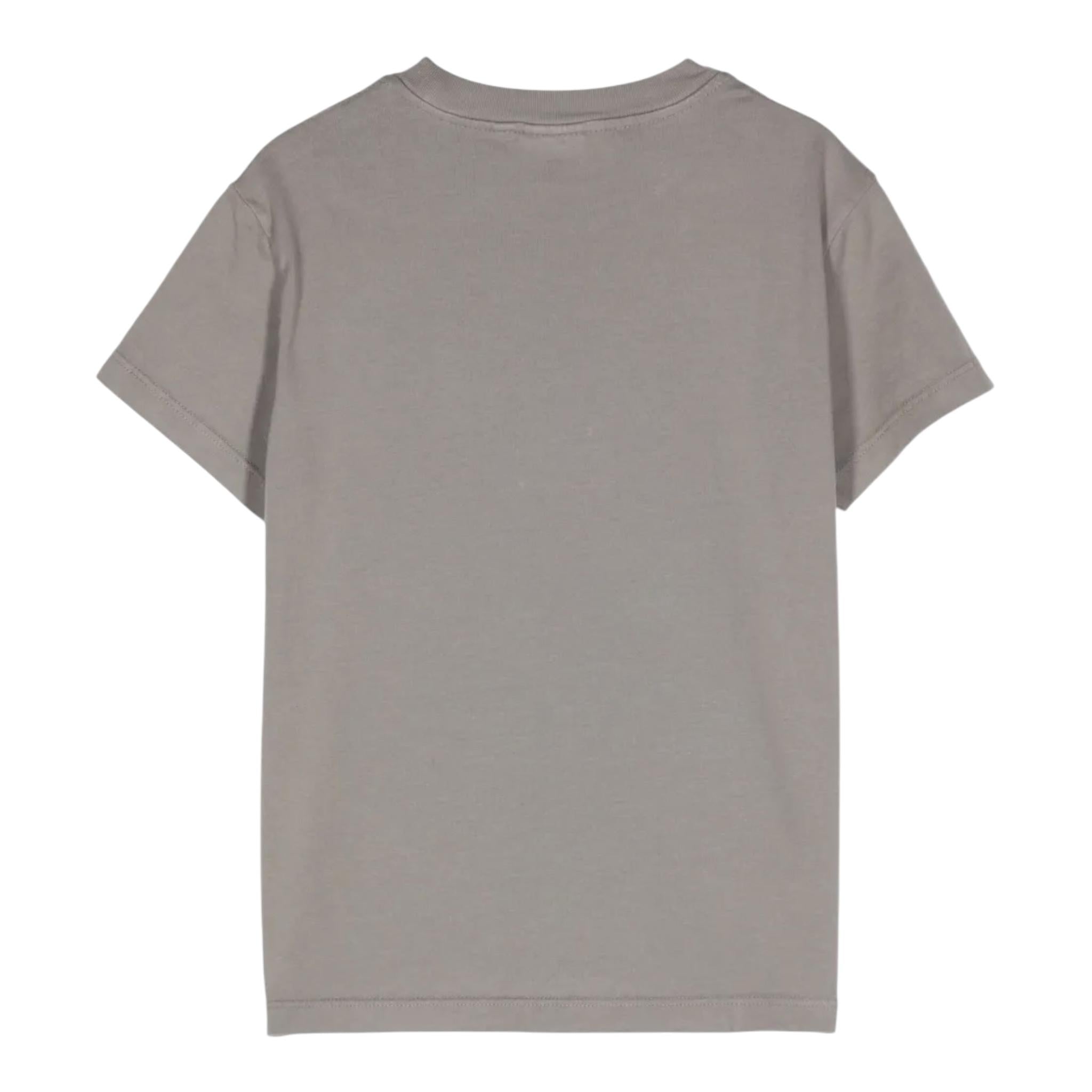ASPESI t-shirt tinta unita girocollo con stampa Grigio per Bambino F24040TSM7038 GRIGIO ASPESI 