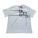 Cesare Paciotti T-Shirt Girocollo Tinta Unita con Stampa per Neonato TSP5165BXX BIANCO CESARE PACIOTTI 