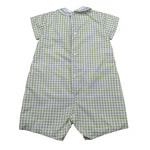 Marlu' Pagliaccetto Mezza Manica Fantasia Quadretti per Neonato EB6221 VERDE MARLU' 