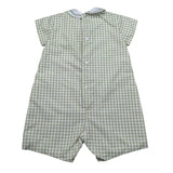 Marlu' Pagliaccetto Mezza Manica Fantasia Quadretti per Neonato EB6221 VERDE MARLU' 