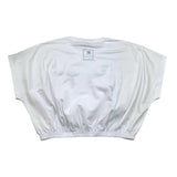 Manila Grace T-Shirt Girocollo Tinta Unita con Stampa per Bambina 176TMJS25 BIANCO MANILA GRACE 