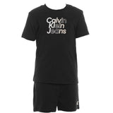 Calvin Klein Completo 2 Pezzi Bermuda-T-Shirt Tinta Unita per Bambino IN0IN00175 NERO CALVIN KLEIN 