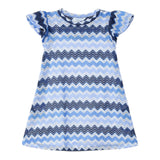 Mayoral Abito Tinta Unita con Fantasia Mezza Manica per Bambina 3926 BLU MAYORAL 