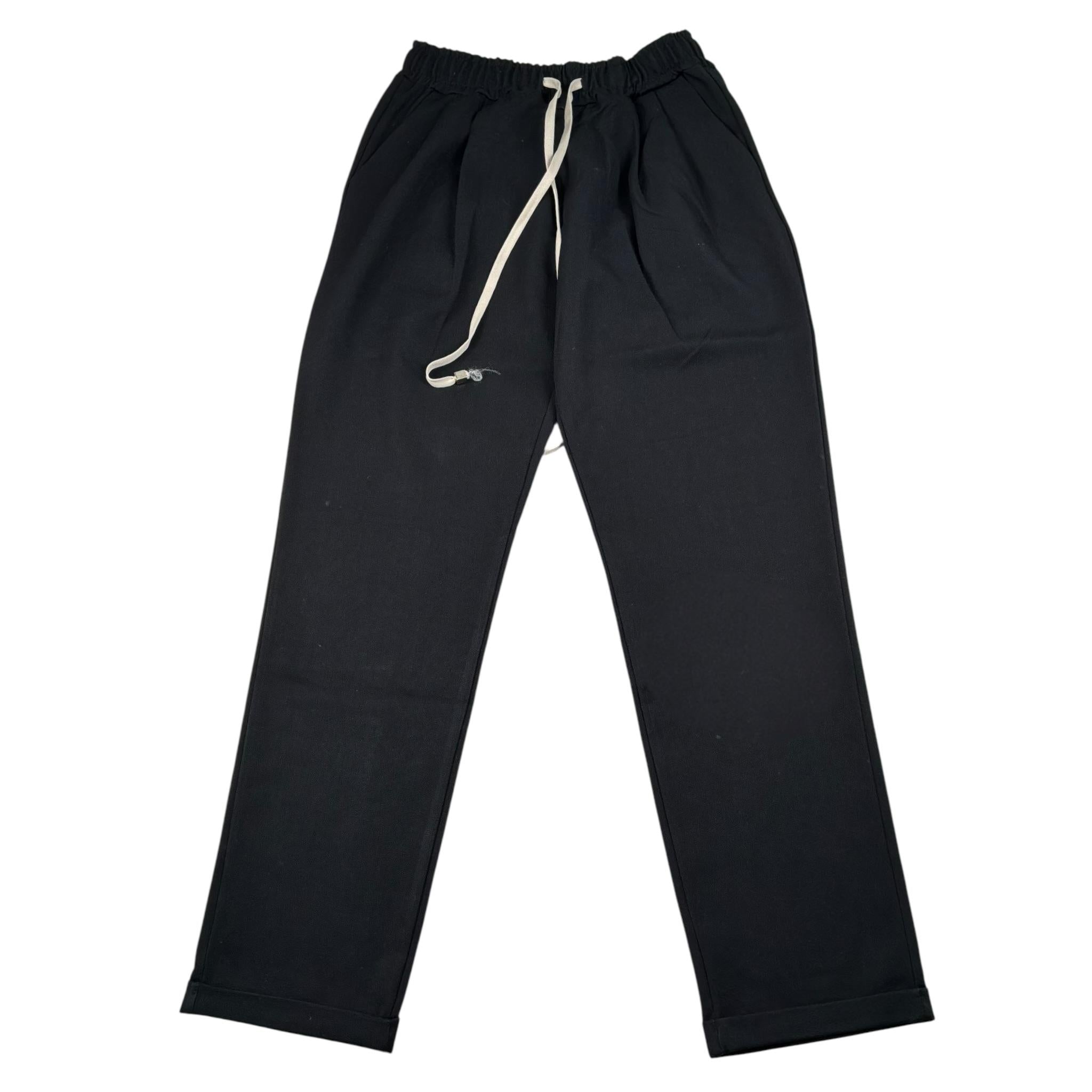 Numbers Pantalone Tinta Unita con Elastico In Vita per Bambino PA103 NERO NUMBERS 