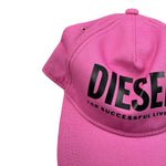 Diesel Berretto Tinta Unita con Logo per Bambina K00527 ROSA DIESEL 