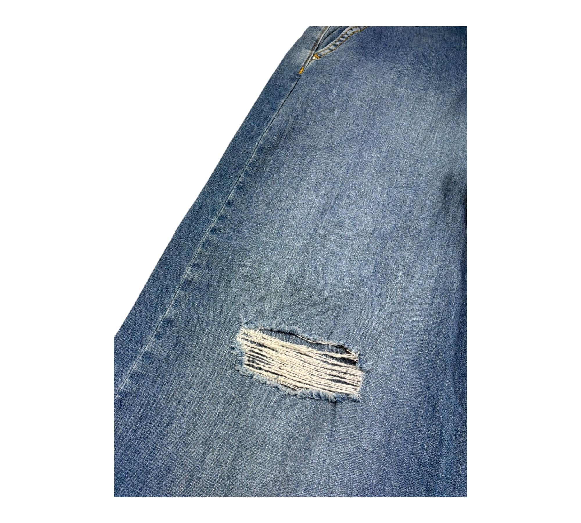 Liu Jo Jeans Tinta Unita Modello Palazzo per Bambina GA3017 AZZURRO LIU JO 