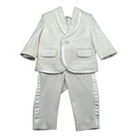 Petit Completo 3 Pezzi Giacca-Pantalone-Camicia per Neonato S3415479LN PANNA PETIT 