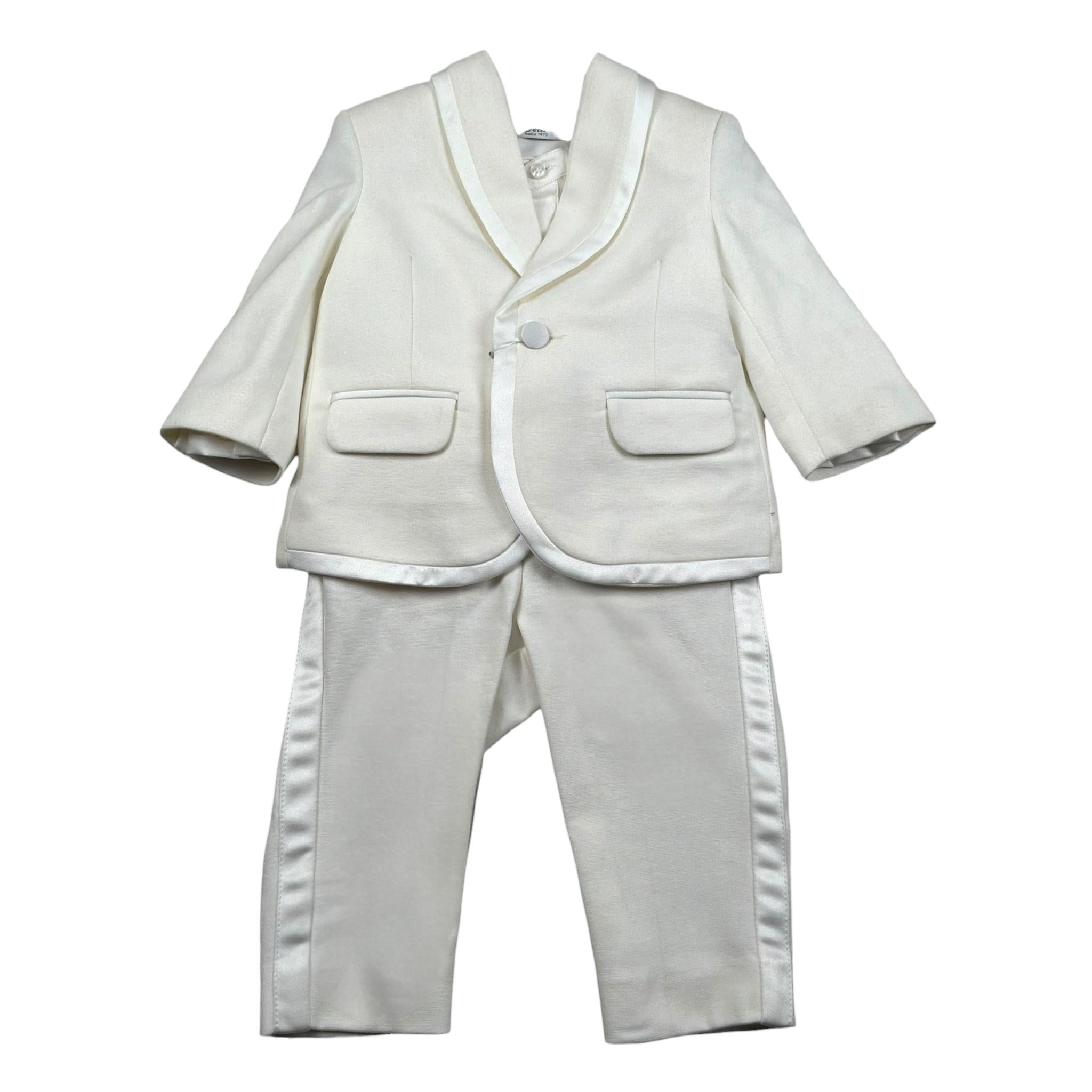 Petit Completo 3 Pezzi Giacca-Pantalone-Camicia per Neonato S3415479LN PANNA PETIT 