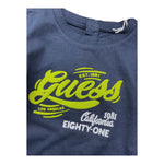 Guess Shirt Girocollo Tinta Unita con Logo per Neonato N5RI17K8HM4 BLU GUESS 