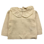 WEDOBLE maglia girocollo tinta unita con ricami Panna per Neonata I2407301 PANNA WEDOBLE 