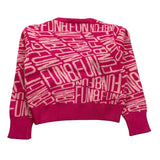 FUN & FUN maglia girocollo tinta unita con stampe in contrasto Fuxia per Bambina FNBSW15587X FUXIA FUN & FUN 