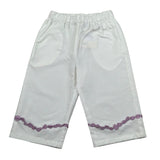 Ilfarobimbi Pantalone A Palazzo tinta unita Bianco per Bambina IFB400404 BIANCO ILFAROBIMBI 