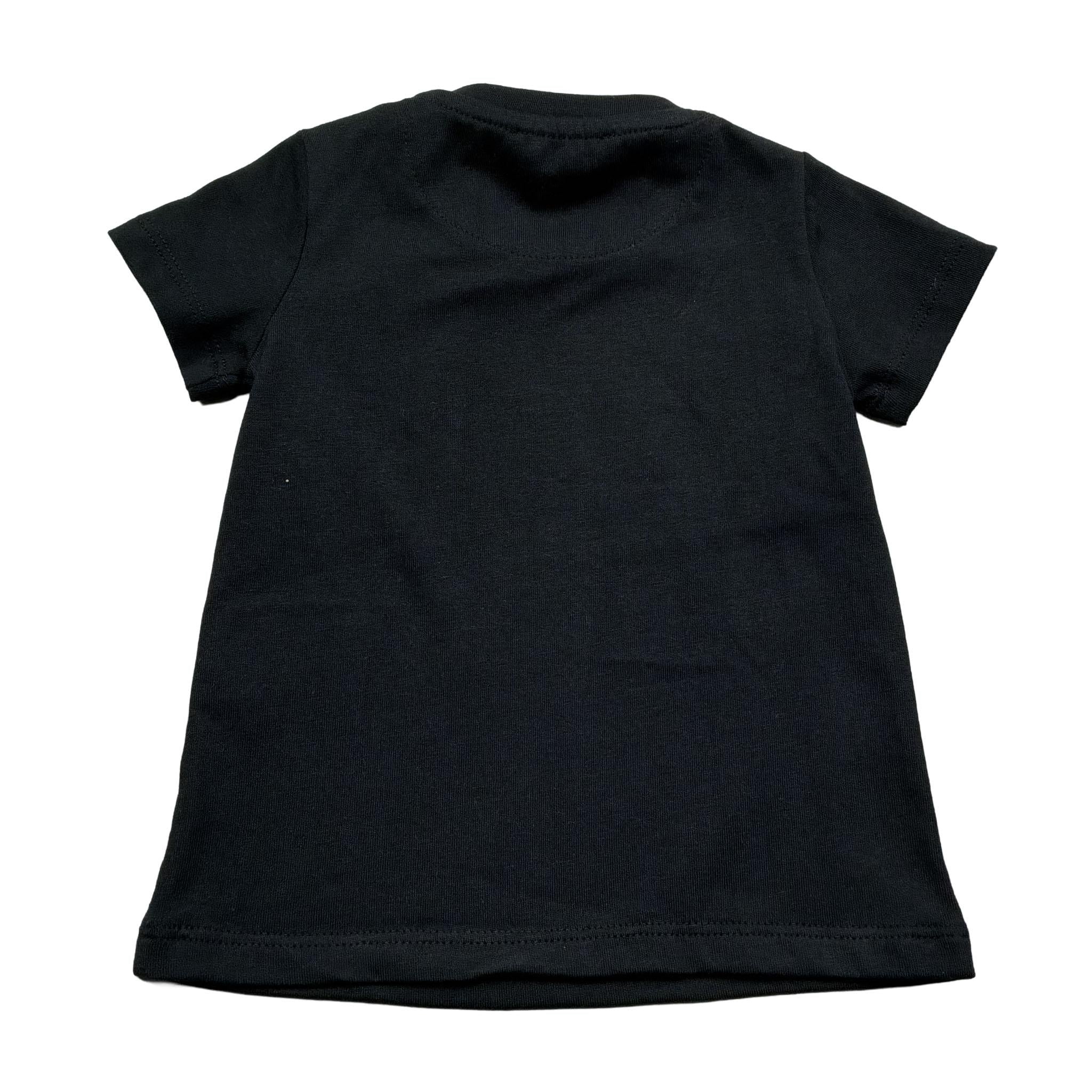 John Richmond T-Shirt Girocollo Tinta Unita con Logo per Neonata RIP26085TS NERO JOHN RICHMOND 