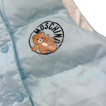 Moschino Giubbino Giromanica Tinta Unita con Stampa per Neonato MUS034 AZZURRO MOSCHINO 