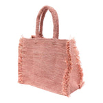 Saint Barth Borsa Tinta Unita con Logo per Bambina COL0026 ROSA SAINT BARTH 