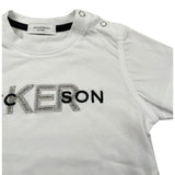 Jeckerson T-Shirt Girocollo Tinta Unita con Stampa per Neonato JN4028 BIANCO JECKERSON 