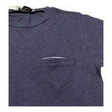 Manuel Ritz T-Shirt Girocollo Tinta Unita con Taschino per Bambino MR2939J BLU MANUEL RITZ 