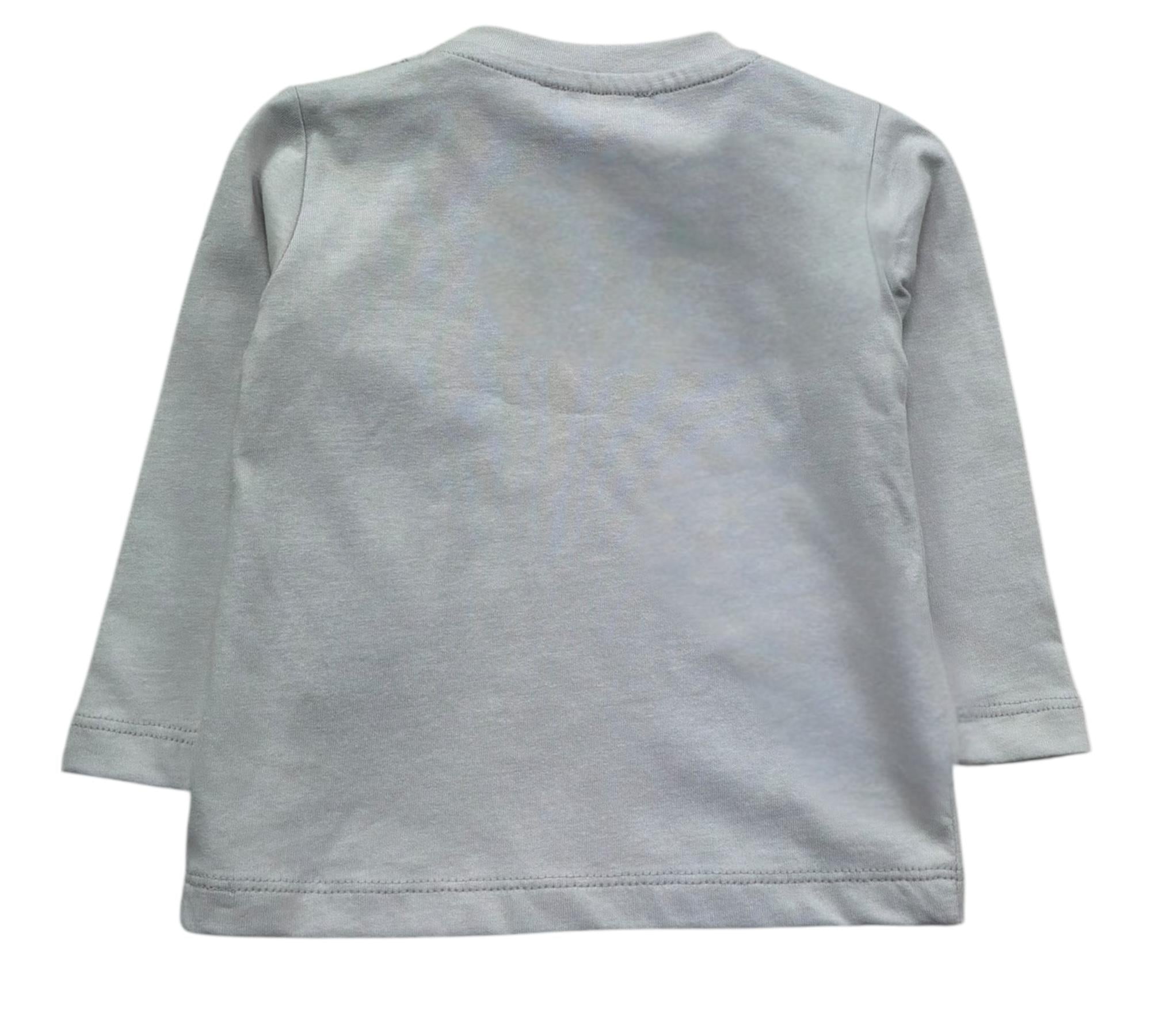 John Richmond Shirt Girocollo Tinta Unita con Logo per Neonato RIP26009TS GRIGIO JOHN RICHMOND 
