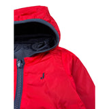 Jeckerson Giubbino Tinta Unita con Zip E Cappuccio per Neonato JN4015 ROSSO JECKERSON 