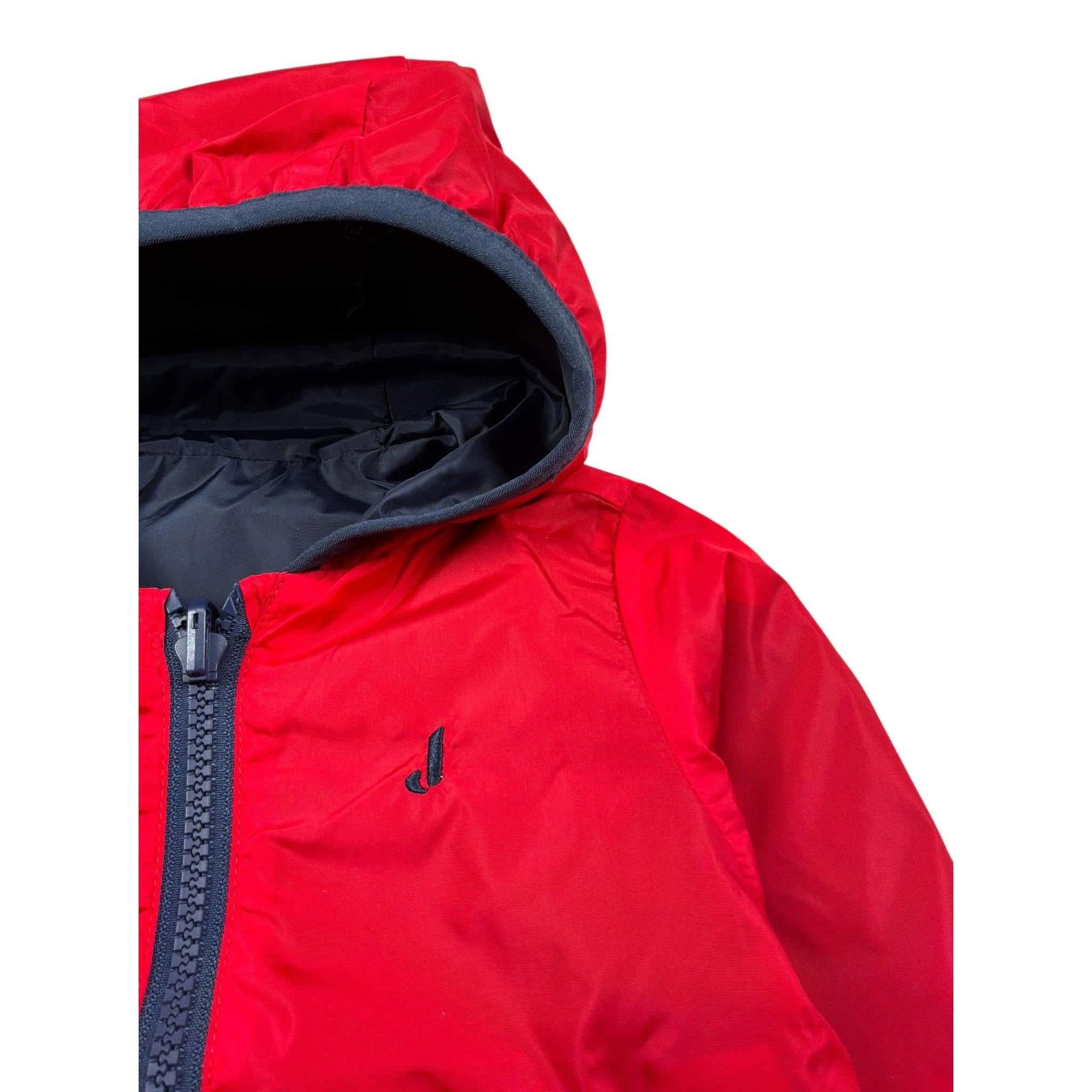 Jeckerson Giubbino Tinta Unita con Zip E Cappuccio per Neonato JN4015 ROSSO JECKERSON 