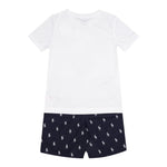 Ralph Lauren Completo 2 Pezzi Pigiama T-Shirt-Bermuda  per Bambino 9P0109 BIANCO RALPH LAUREN 