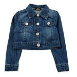 Fun & Fun Giubbino In Denim Tinta Unita per Bambina FNCBJK1043 BLU FUN & FUN 