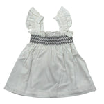 Please Camicia Giromanica Tinta Unita per Bambina CC00300G71J BIANCO PLEASE 