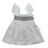Please Camicia Giromanica Tinta Unita per Bambina CC00300G71J BIANCO PLEASE 