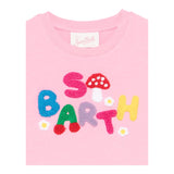 Saint Barth T.Shirt Girocollo Tinta Unita con Logo per Neonata ELLY00103298H ROSA SAINT BARTH 