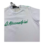 Daniele Alessandrini T-Shirt Tinta Unita con Stampa per Neonato 1296M00223 BIANCO/VERDE DANIELE ALESSANDRINI 