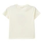 Saint Barth T-Shirt Girocollo Tinta Unita con Stampa per Bambina ELLY001 BIANCO SAINT BARTH 