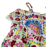 Dixie Tuta Intera Bretelline Stampa Fantasia Bianco per Bambina CC30271G50 BIANCO DIXIE 