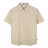 Boss Camicia Mezza Manica Tinta Unita per Bambino J52008 BEIGE BOSS 