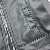 Never Too Giubbino In Ecopelle Tinta Unita con Zip per Neonato NT1153N NERO NEVER TOO 