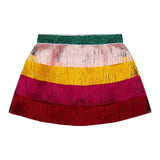STELLA McCARTNEY gonna multicolor con frange Multicolor per Bambina TT7B51 MULTICOLOR STELLA McCARTNEY 