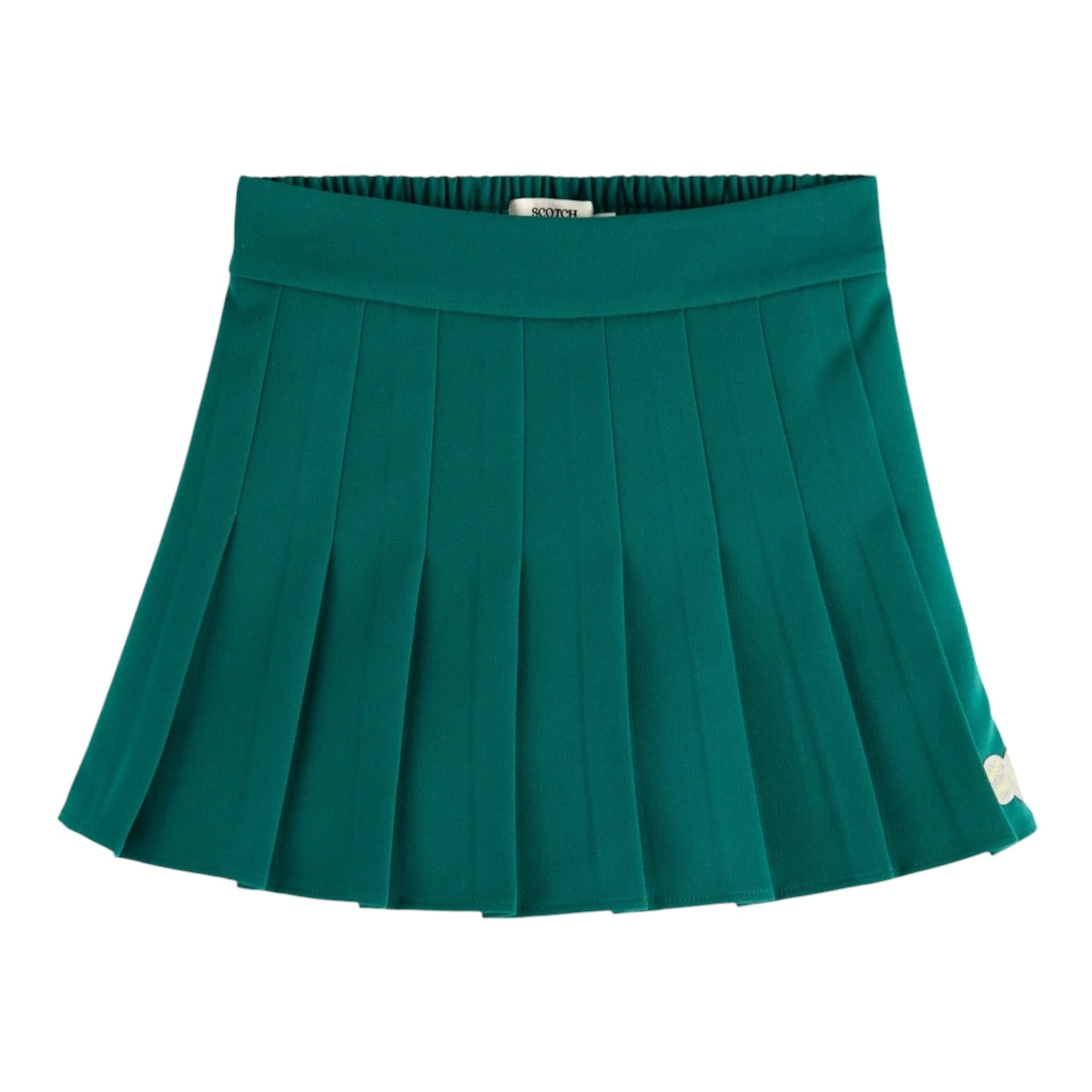 Scotch & Shrunk Short Modello Gonna Tinta Unita per Bambina 179326 VERDE SCOTCH & SHRUNK 